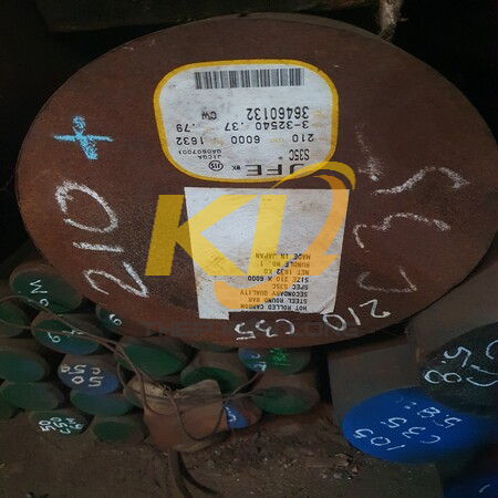 LÁP TRÒN ĐẶC C35 / THÉP TRÒN S35C PHI 210